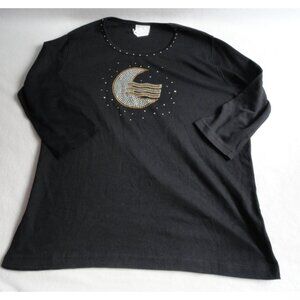 Classic Creations Boutique Branson Andy Warhol Moon River 3/4 Top - Womens XL